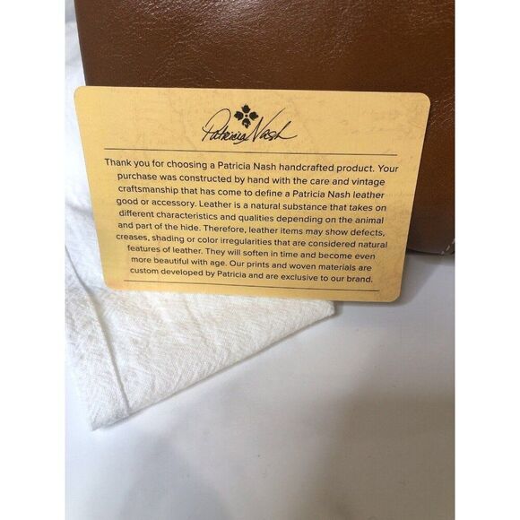 Patricia Nash Crossbody Leather New Unused Tooled Floral Florence - Picture 7 of 12